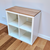 Solid Oak Wood Top Panel Ikea Kallax Shelf (W2) Natur, image 