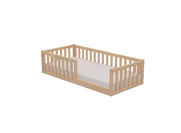 Pat Montessori cu Gard | Crib Bed - AtviKids Imagine 