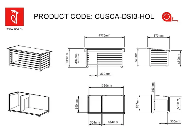 Cusca Caine Talie Mare, Cu Hol, Izolata Termic, Protectie Anti Ros, Cotet Caine DSI3-HOL, imagine _ab__is.image_number.default