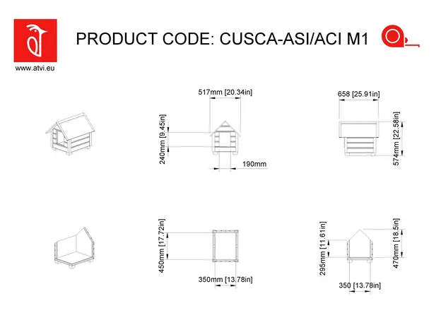 Cusca Caine Talie Mica, Izolata Termic, Protectie Anti Ros, Cotet Caine ASI1, imagine _ab__is.image_number.default