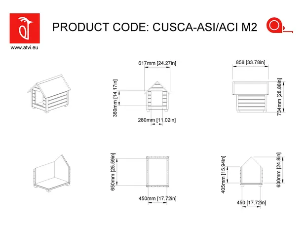 Cusca Caine Talie Medie, Izolata Termic, Protectie Anti Ros, Cotet Caine ASI2, imagine _ab__is.image_number.default