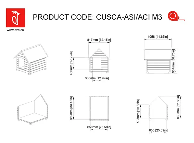 Cusca Caine Talie Mare, Izolata Termic, Protectie Anti Ros, Cotet Caine ASI3, imagine _ab__is.image_number.default