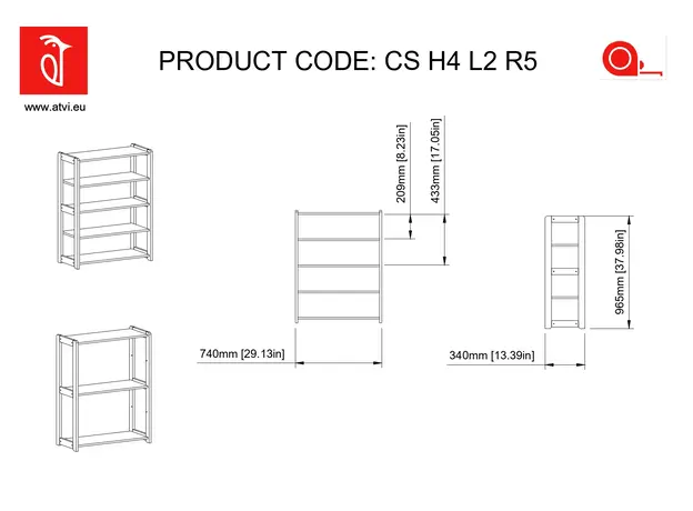 Raft Montessori pentru Copii Pentru Jucarii si Carti (H4 L2 R5) Imagine 13