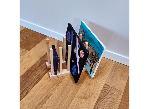 Art Storage Rack And Printed Materials (Height 30 cm / 11.81 in), image , 2 image