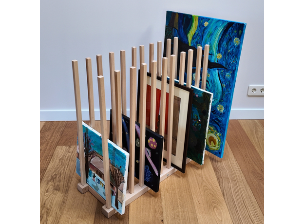 Art Storage Rack And Printed Materials (Height 75 cm / 29.53 in), image , 2 image
