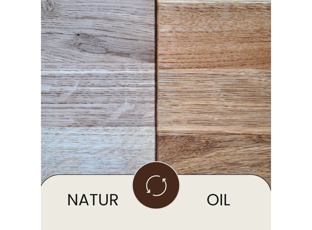 Solid Oak Wood Top Panel Ikea Kallax Shelf (W2) Natur, image , 8 image