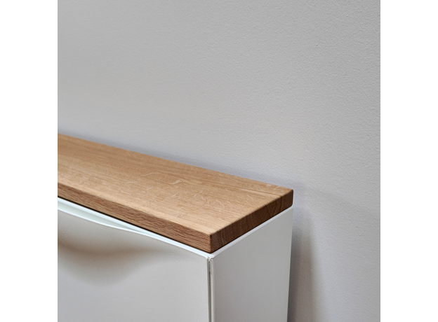 Solid Oak Wood Top Panel Ikea Trones Cabinet (W1) Natur, image , 3 image