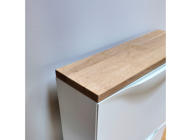 Solid Oak Wood Top Panel Ikea Trones Cabinet (W1) Natur, image , 4 image