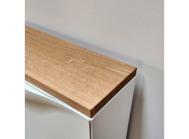 Solid Oak Wood Top Panel Ikea Trones Cabinet (W2) Natur, image , 3 image