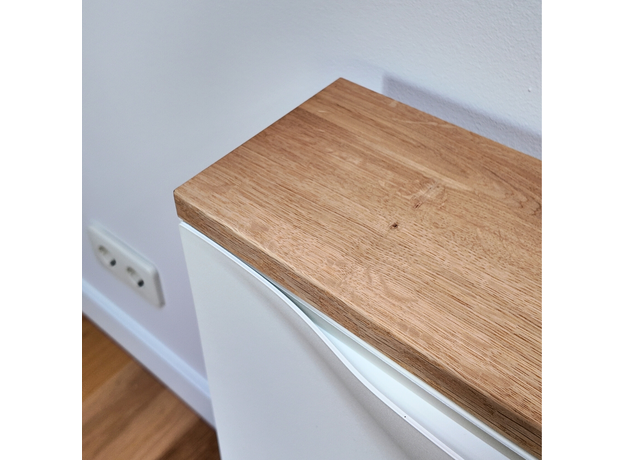 Solid Oak Wood Top Panel Ikea Trones Cabinet (W2) Natur, image , 4 image