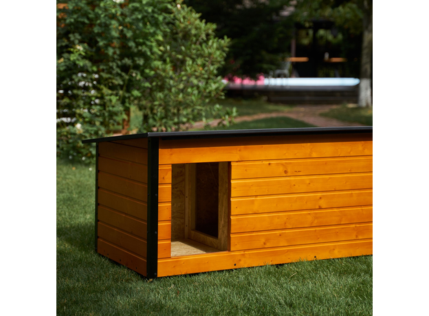 Insulated Dog House With Folding Roof Bituminous Shingle And Hallway Size 3 AtviPets, image , 12 image