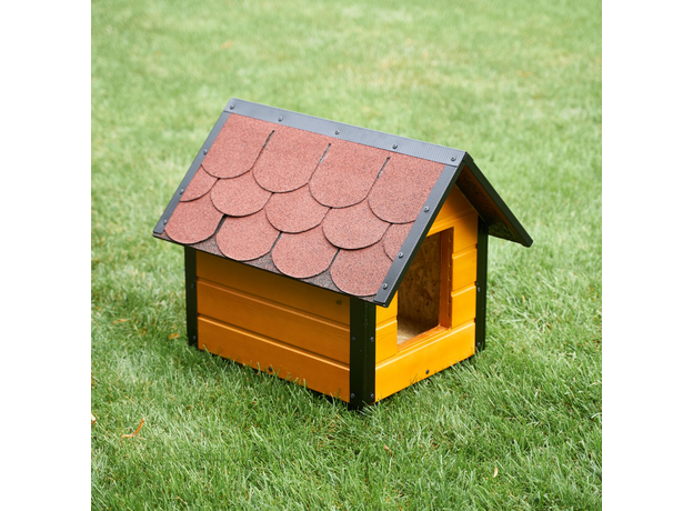 Insulated Dog House With Sharped Roof Bituminous Shingle Size 1 AtviPets, image , 9 image